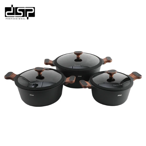DSP CA009-S03-Black Casserole Set