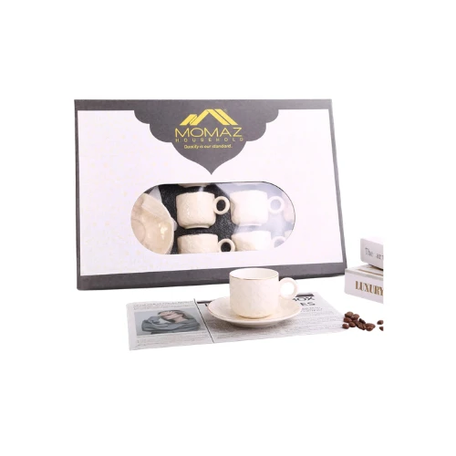 MOMAZ IWR111 Coffee Cups with Colored Marble Sauce